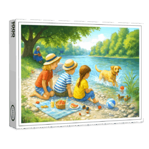 raxxa Premium-Puzzle: Kids Picnic by Iasar River
