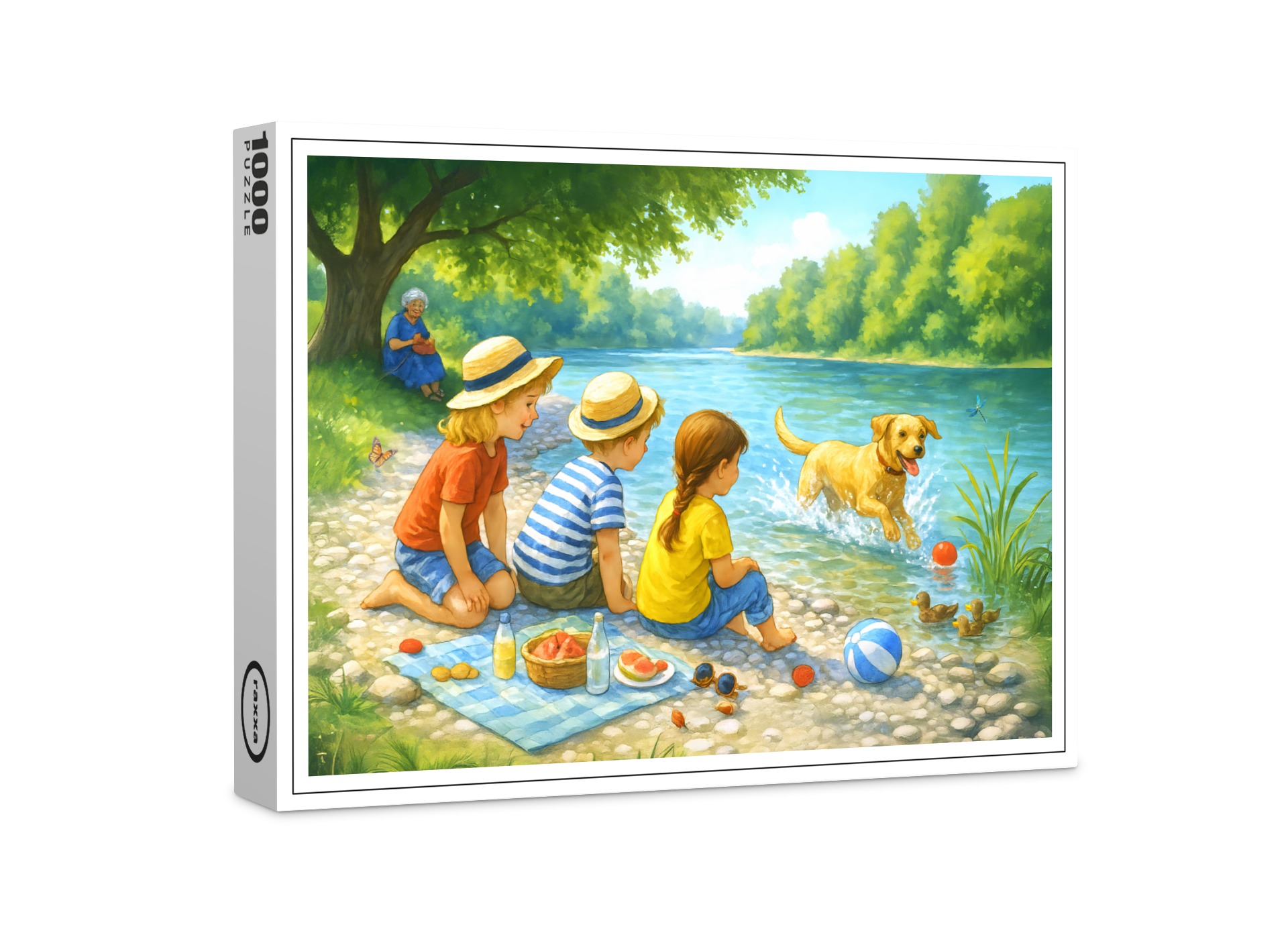 raxxa Premium-Puzzle: Kids Picnic by Iasar River