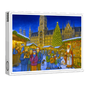 raxxa Premium-Puzzle: Christmas Market at Marienplatz Munich