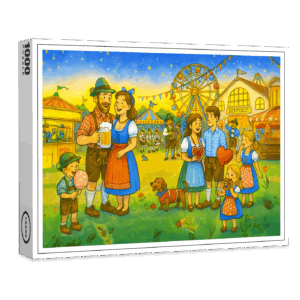 raxxa Premium-Puzzle: Bavarian culture Oktoberfest with Fair