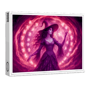 raxxa Premium-Puzzle: Witch summoning runes in a magic circle