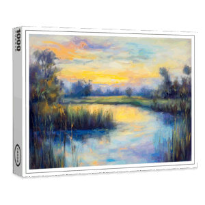 raxxa Premium-Puzzle: Tranquil Havel Havelland River at Dusk