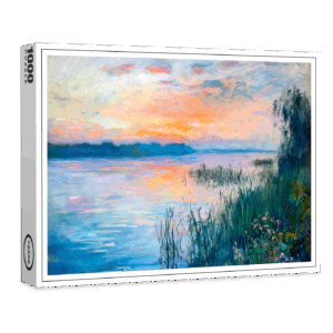 raxxa Premium-Puzzle: Sunrise Autumn River Reflections