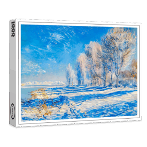 raxxa Premium-Puzzle: Frosty Winter River Morning