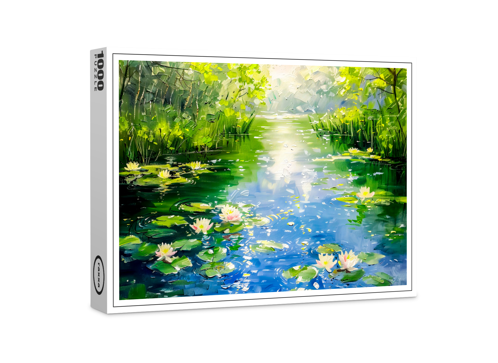 raxxa Premium-Puzzle: Summer Pond with Water Lilies