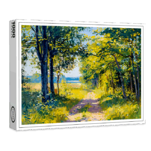 raxxa Premium-Puzzle: Forest Path in Golden Summer Light
