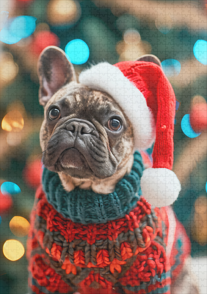 raxxa Premium-Puzzle: French Bulldog in Knitted Dog Attire - immagine 2