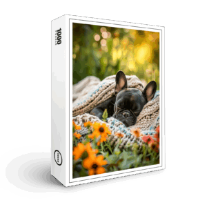 raxxa Premium-Puzzle: French Bulldog in Knitted Dog Attire 5