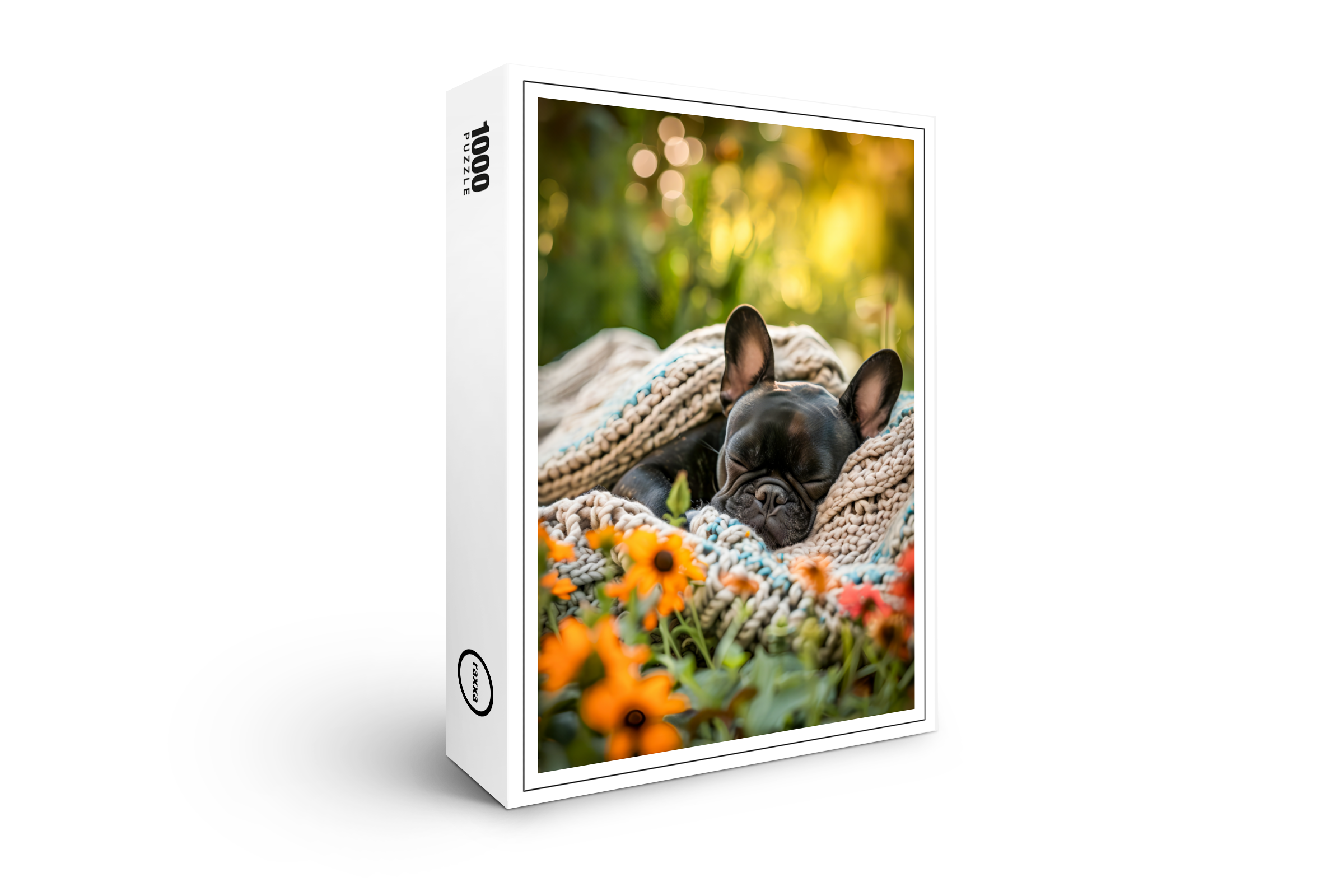 raxxa Premium-Puzzle: French Bulldog in Knitted Dog Attire 5