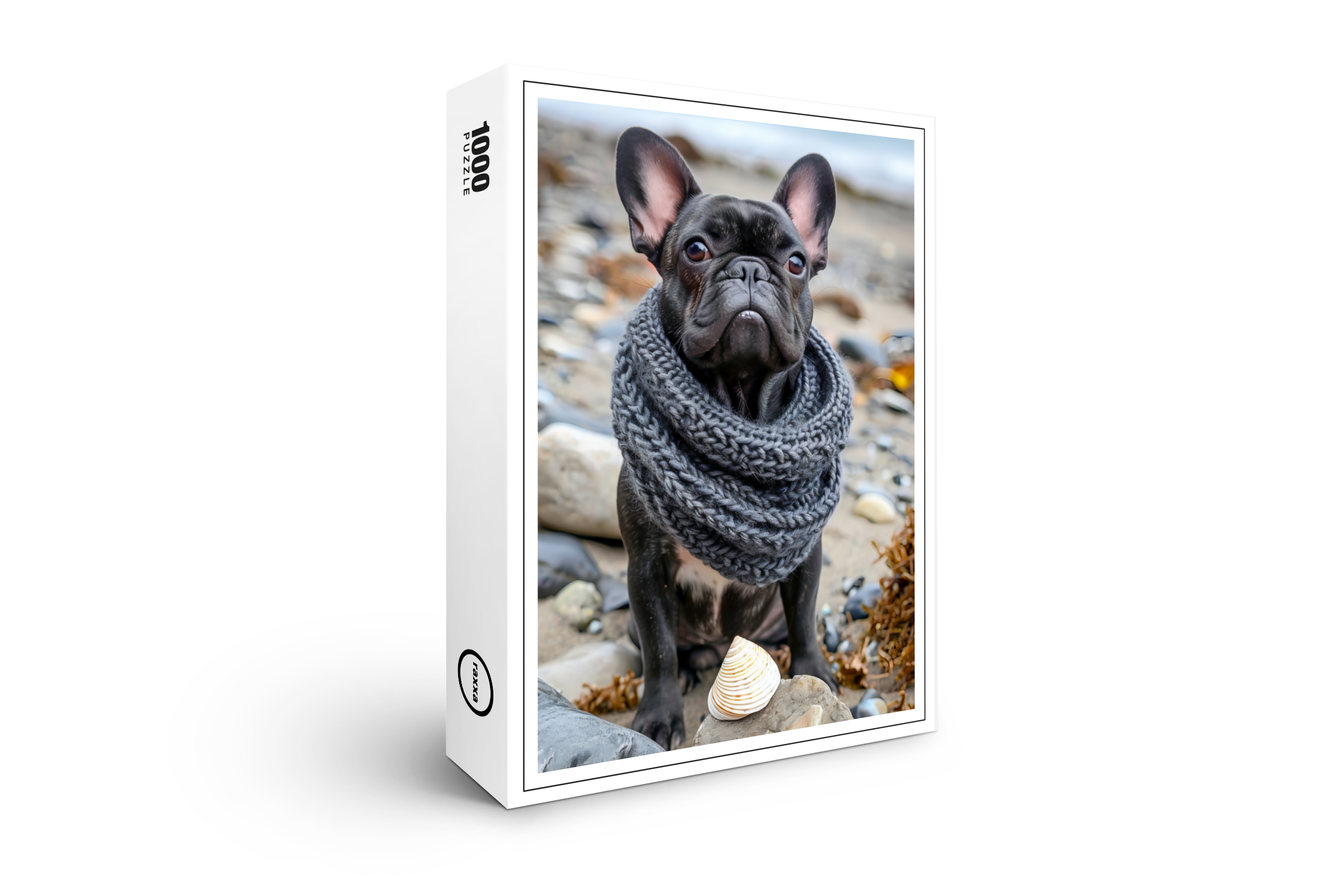 raxxa Premium-Puzzle: French Bulldog in Knitted Dog Attire 10