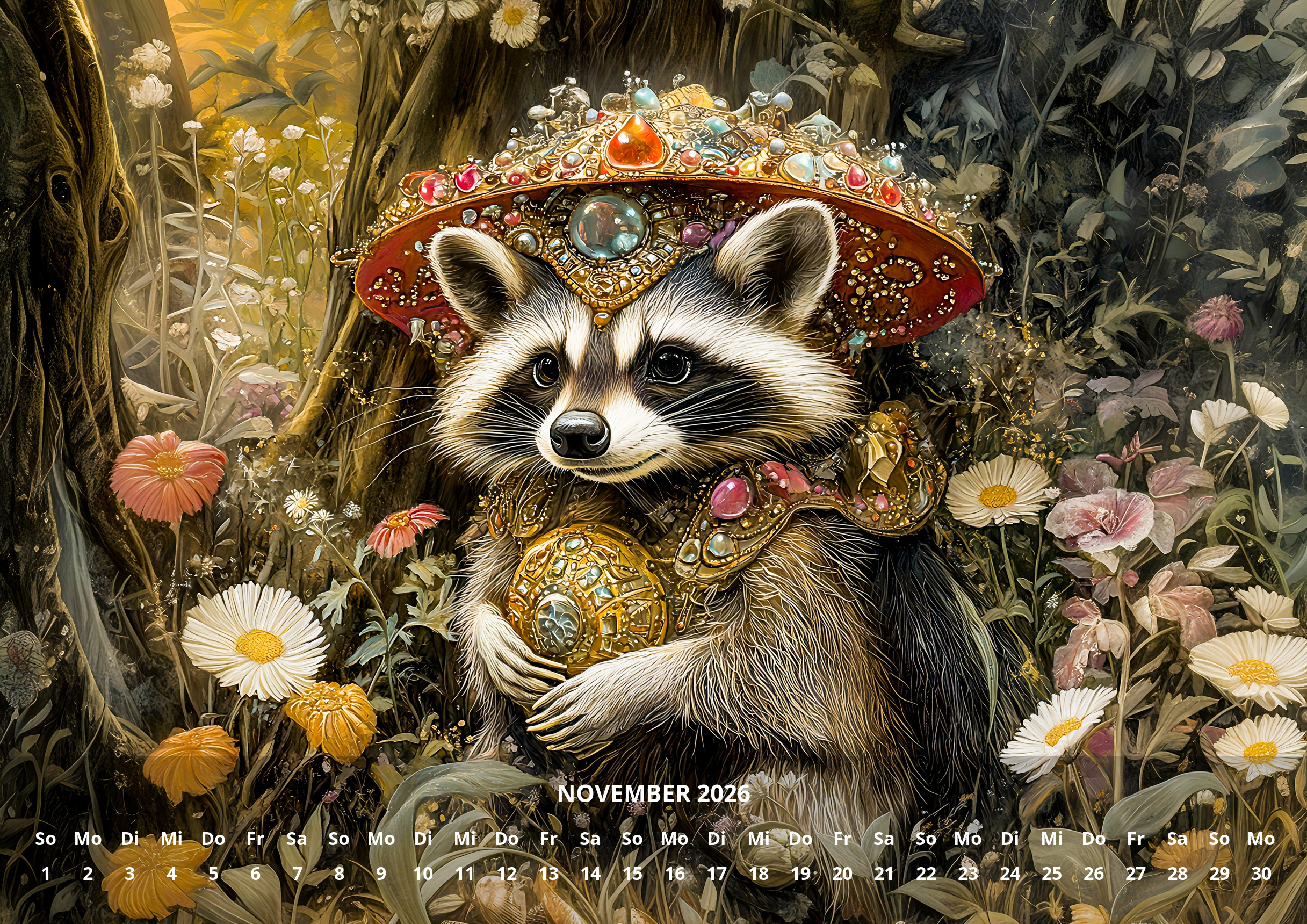 raxxa Premium-Monatskalender Steampunk Fantasy 2026 – Bild 13