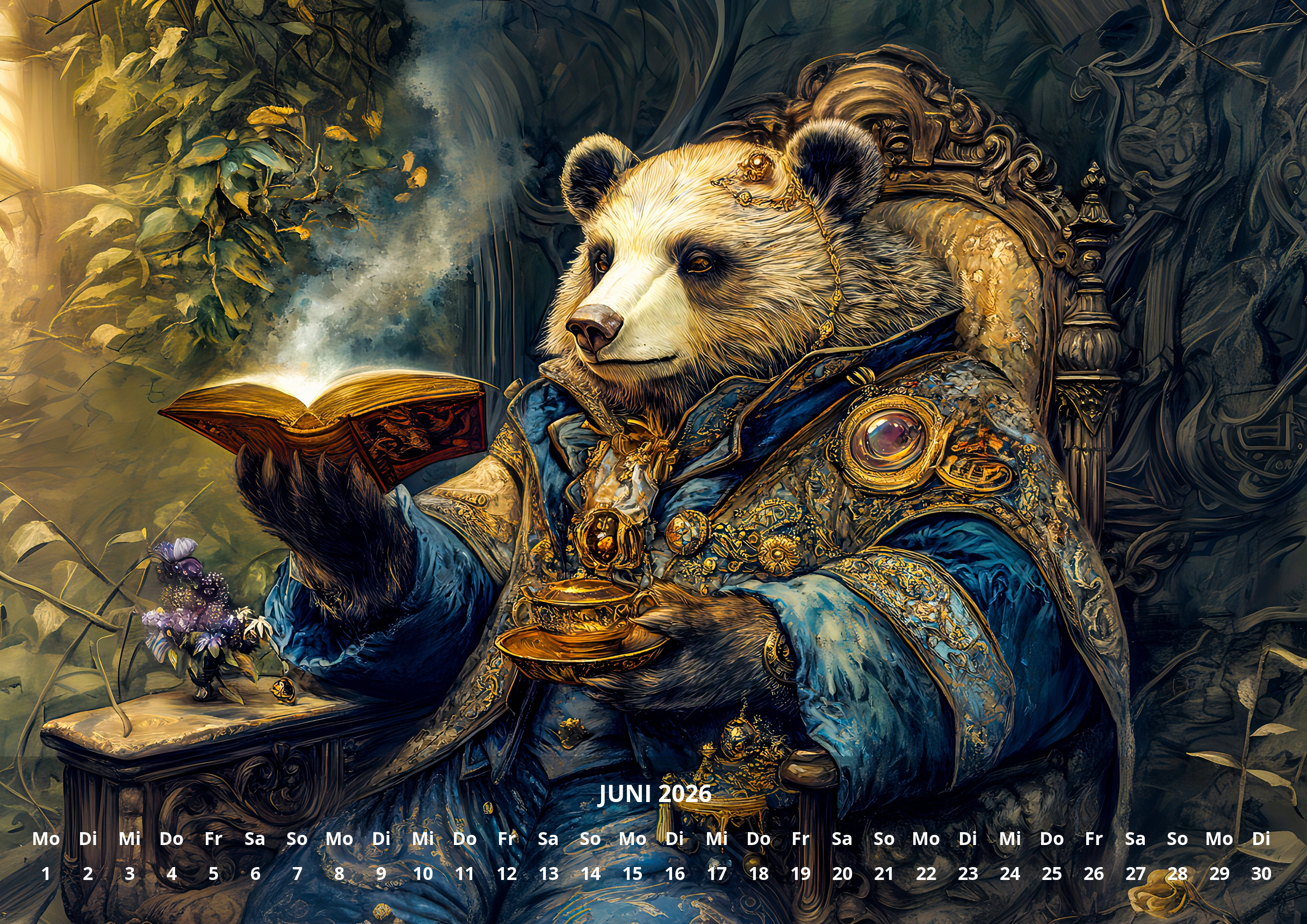 raxxa Premium-Monatskalender Steampunk Fantasy 2026 – Bild 8