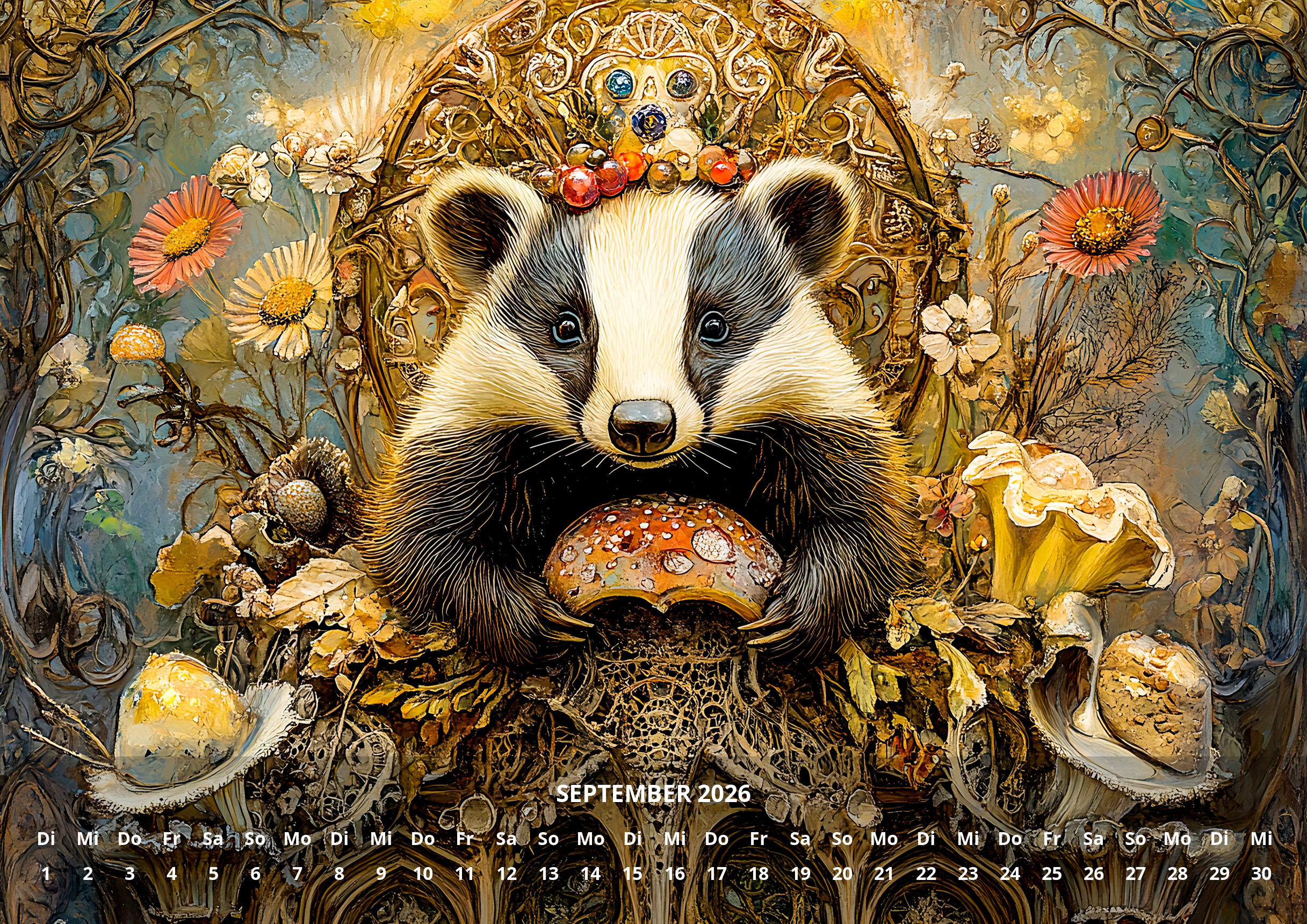 raxxa Premium-Monatskalender Steampunk Fantasy 2026 – Bild 11