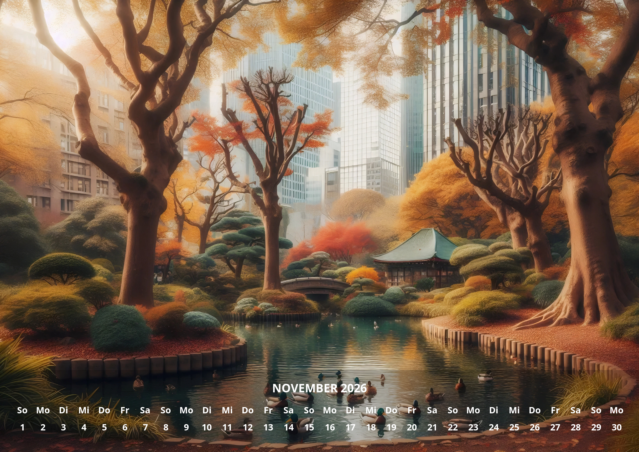 raxxa Premium-Monatskalender 12 Moodscapes 2026 - Imagen 13