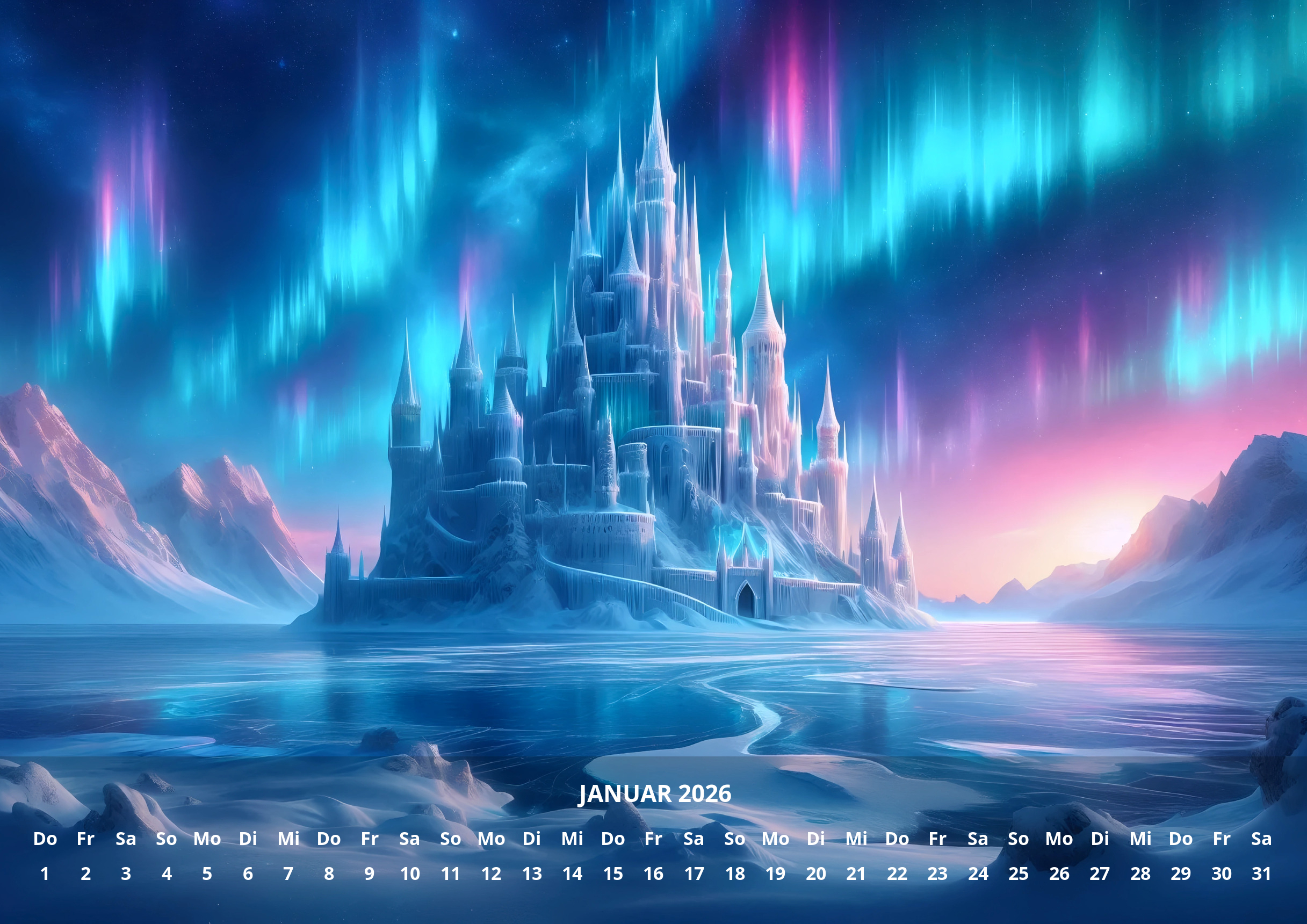 raxxa Premium-Monatskalender 12 Moodscapes 2026 - Imagen 3