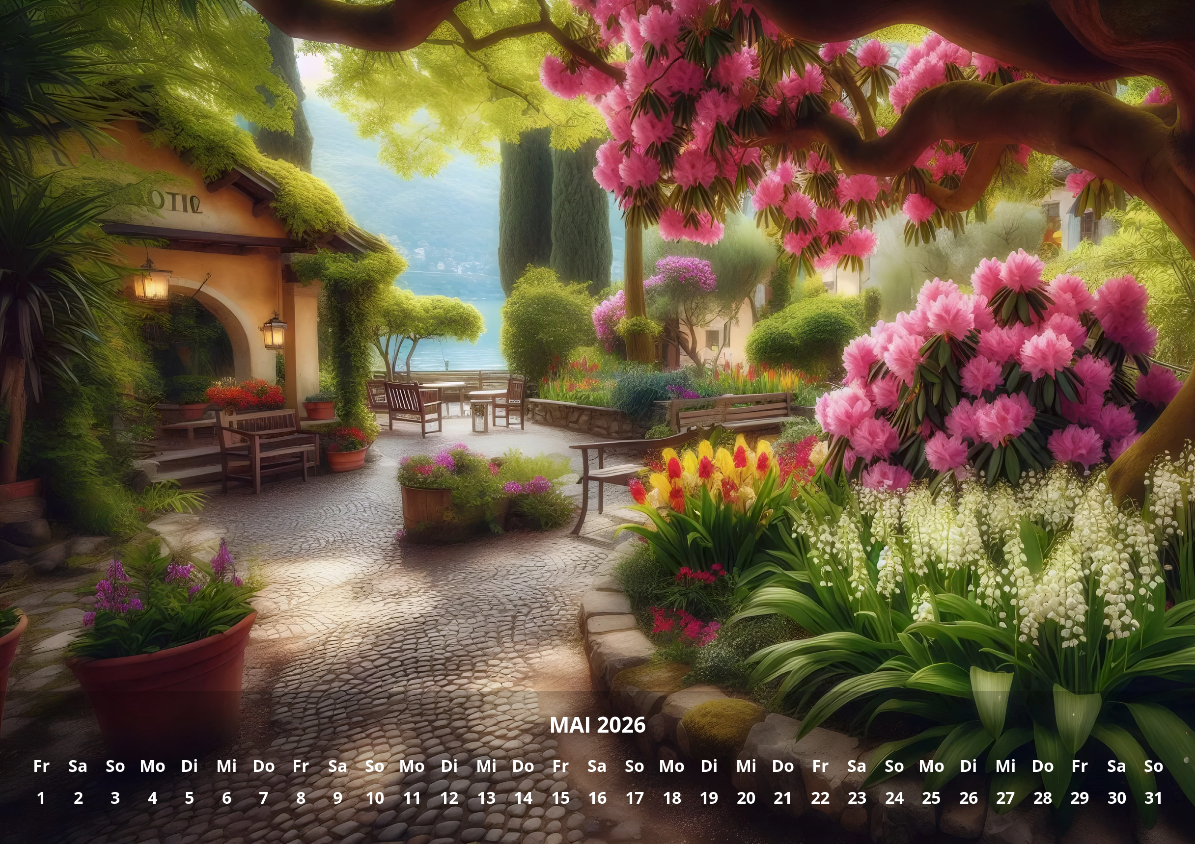 raxxa Premium-Monatskalender 12 Moodscapes 2026 - Imagen 7