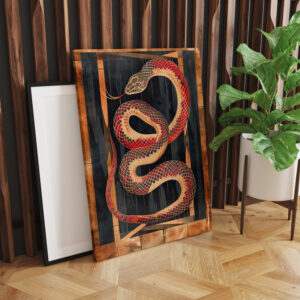 raxxa Canva: Snake Totem – Transformative Deco Symbol