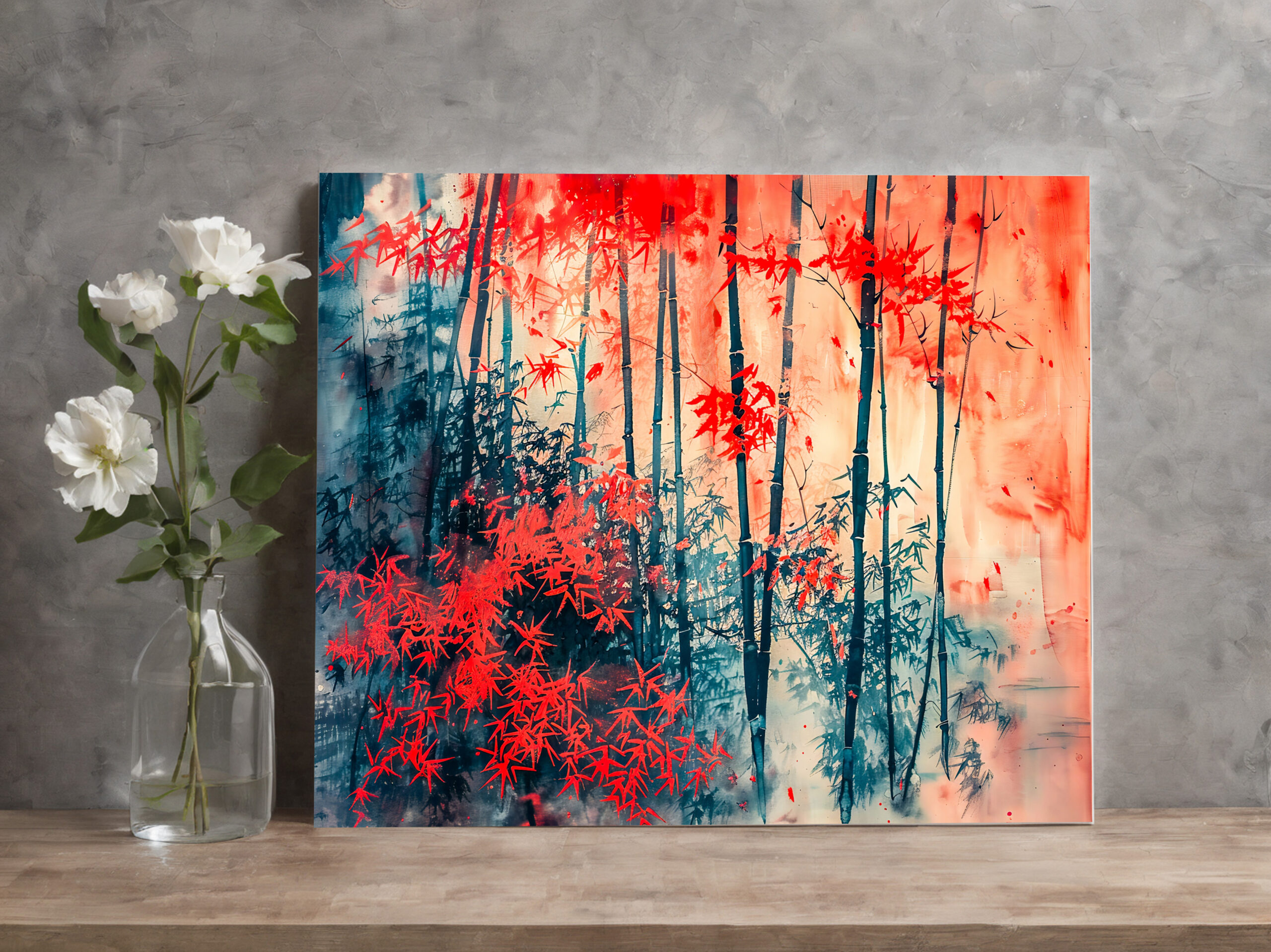raxxa Canva: Chinese Watercolor Tranquil Bamboo Forest – Bild 2