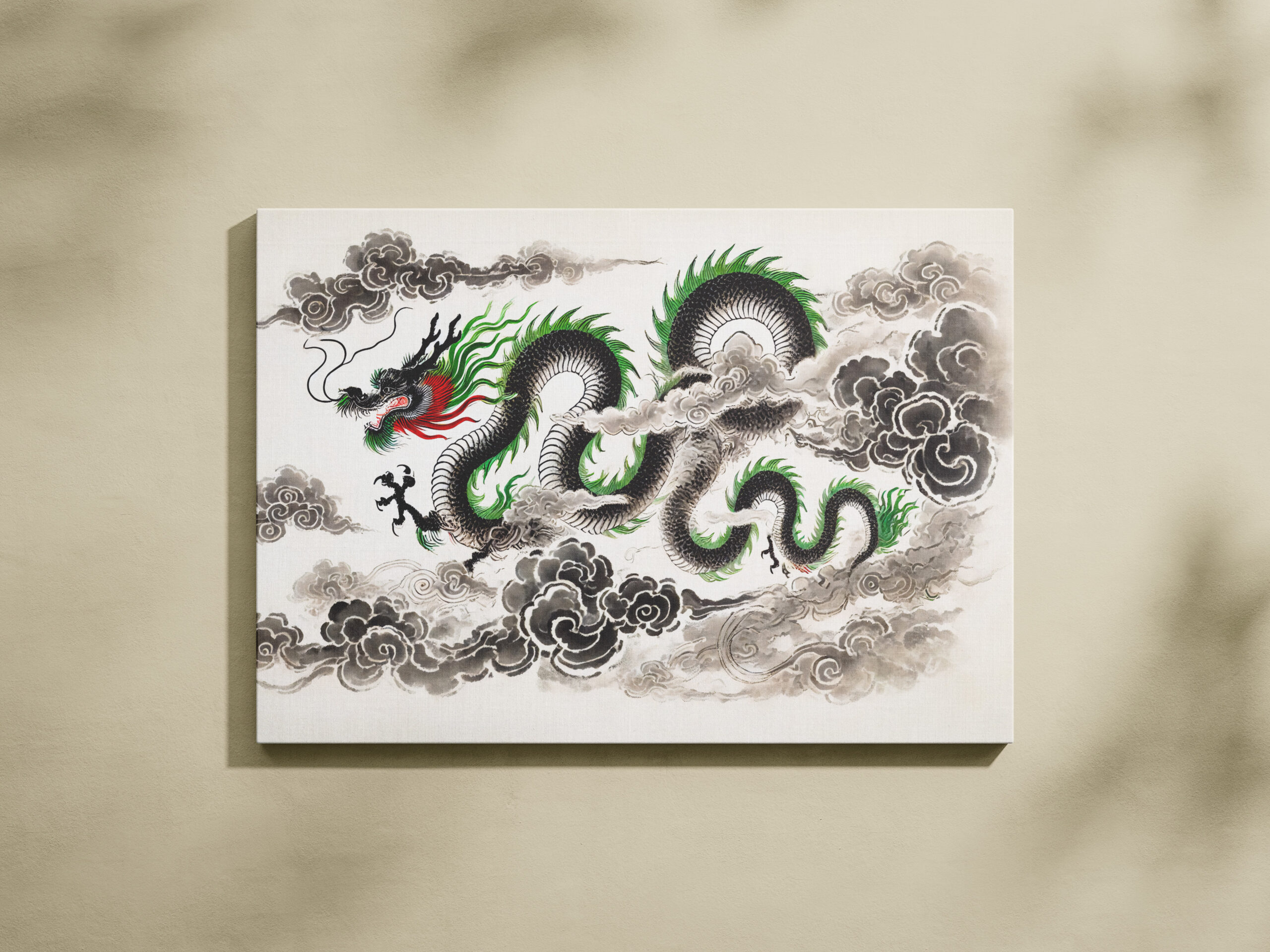 raxxa Canva: China ink of Majestic Dragon Soaring in Clouds – Image 3