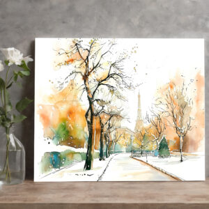 raxxa Canva: Watercolor Berlin Funkturm Autumn