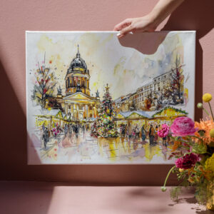 raxxa Canva: Watercolor Berlin Christmas Market