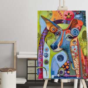 raxxa Canva: Pop-Art Dog in Bright Colors