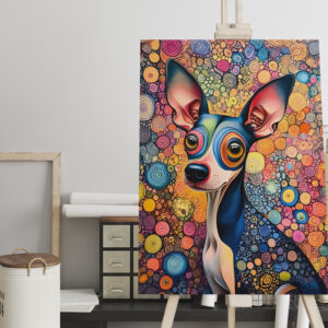 raxxa Canva: Color Splash Pop-Art Dog Portrait