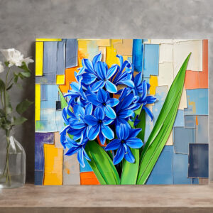 raxxa Canva: Vibrant Hyacinth in Modern Abstract Style