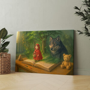 raxxa Canva: Red Riding Hood in magical kids room