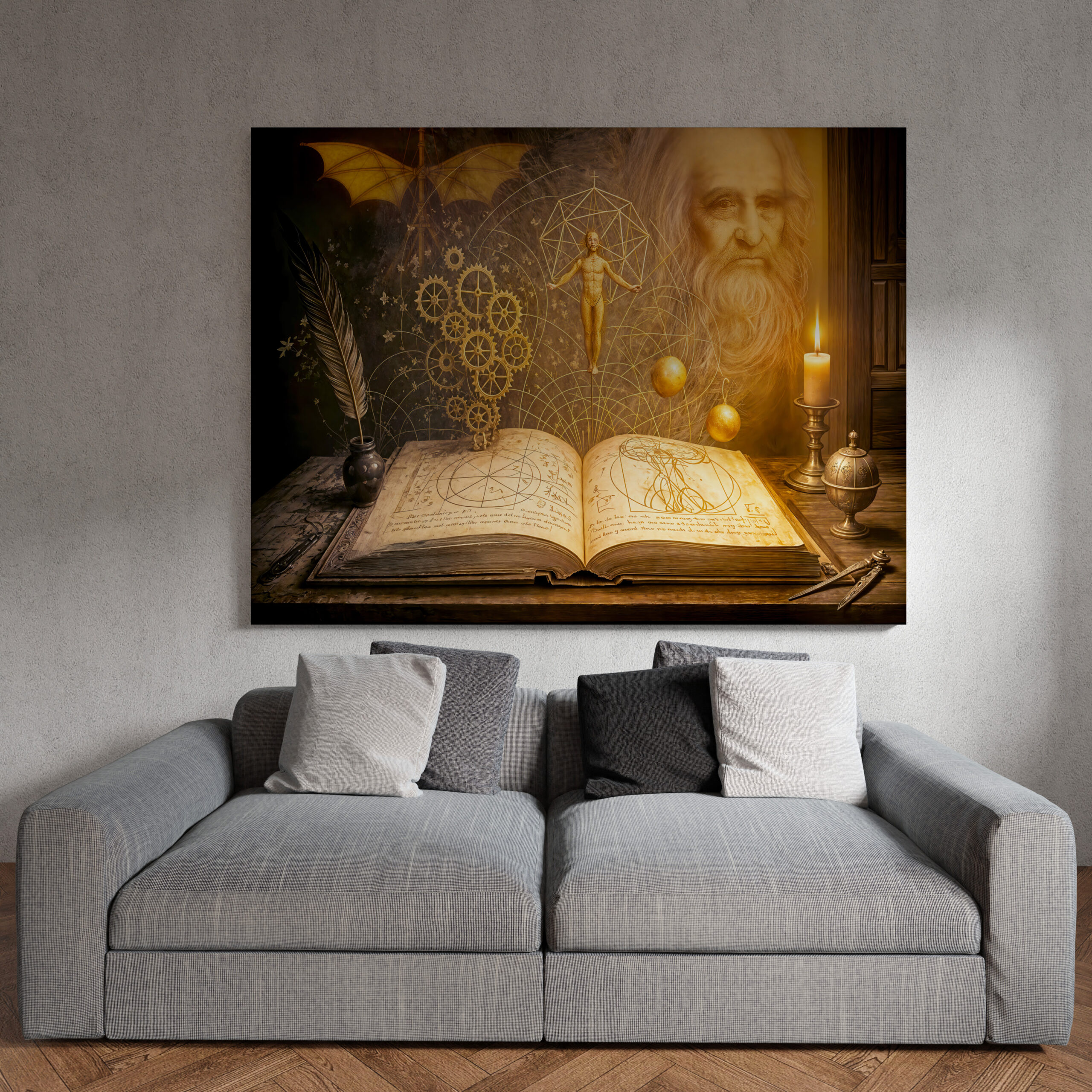 raxxa Canva: Da Vinci inventions from ancient sketchbook – Bild 3