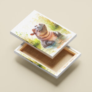 raxxa Canva: Smiling Hippo in Water