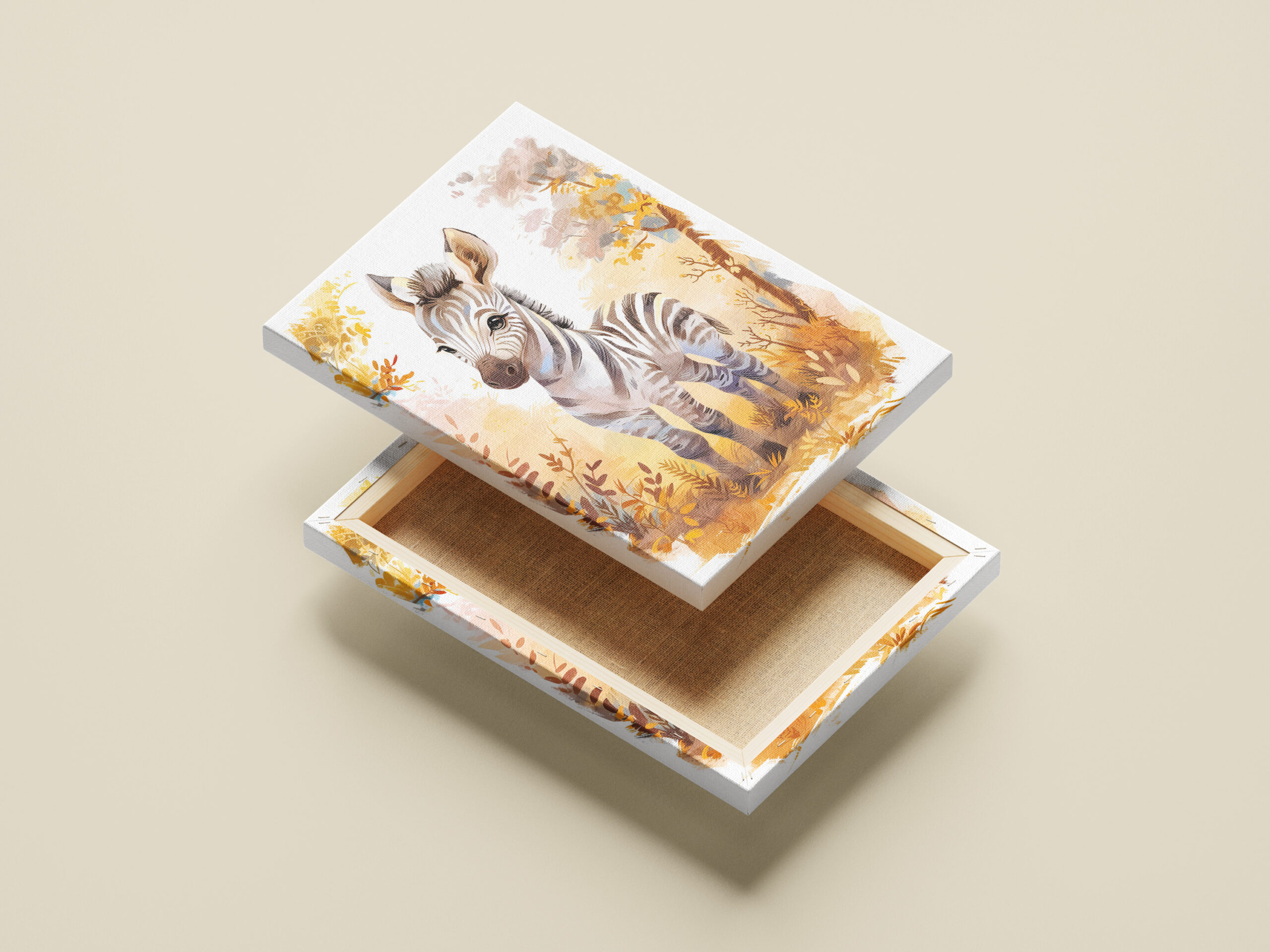 raxxa Canva: Zebra Foal in Autumn Grassland – Image 2