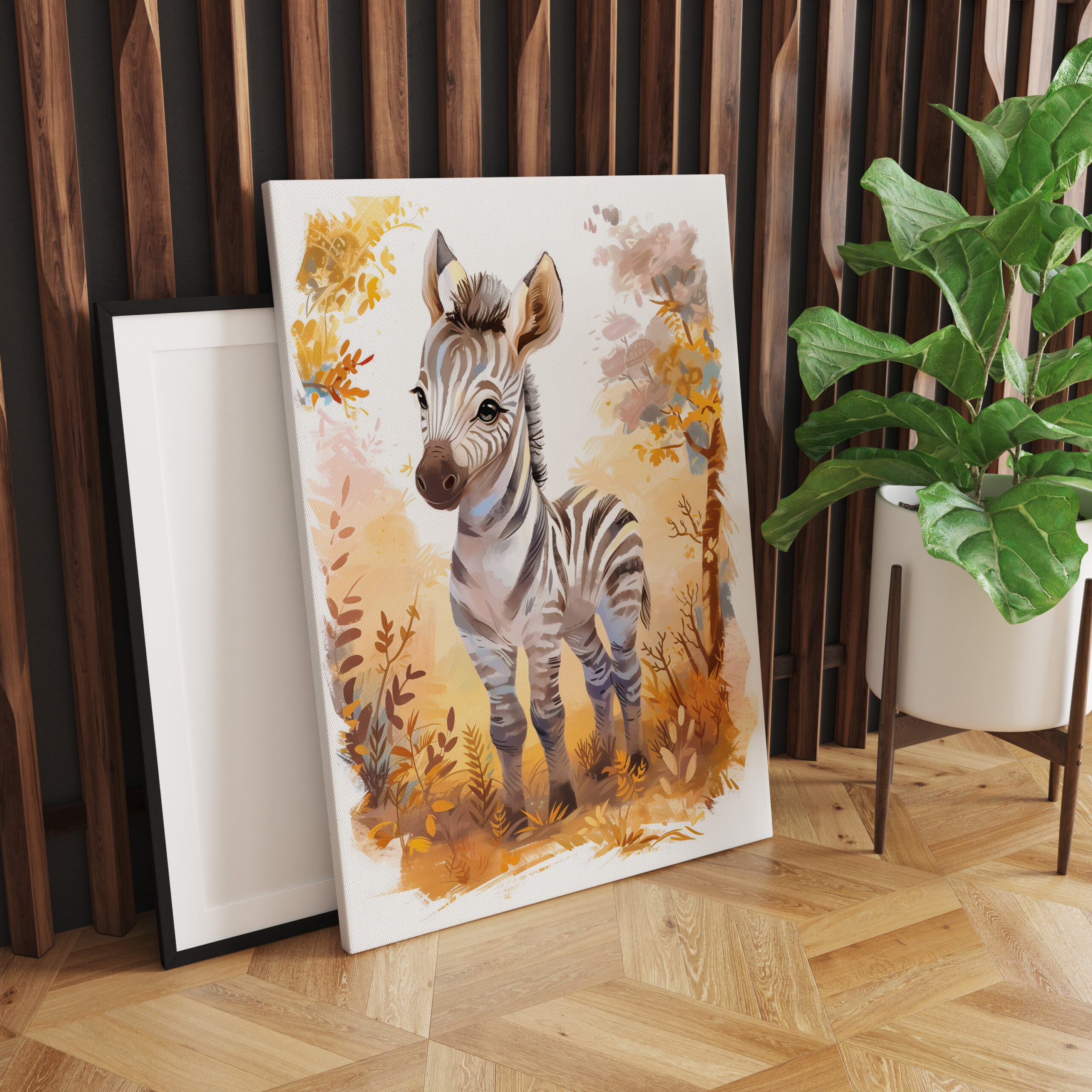 raxxa Canva: Zebra Foal in Autumn Grassland – Image 3