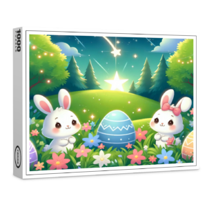 raxxa Premium-Puzzle: Magische Osternacht im Wald