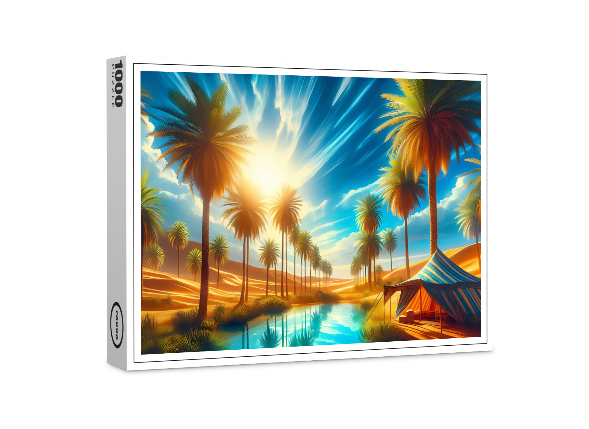 raxxa Premium-Puzzle: Traumhafte Oase