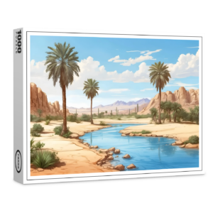 raxxa Premium-Puzzle: Palmen und Wasser