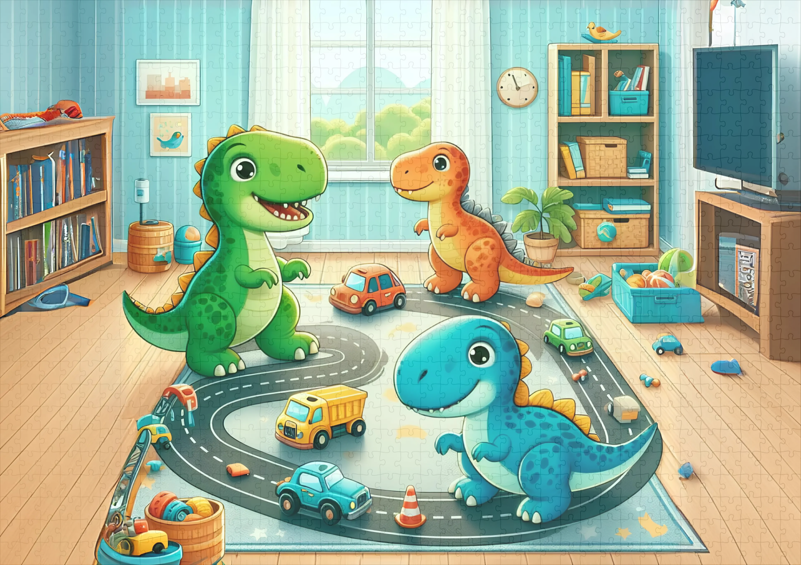 raxxa Premium-Puzzle: Dino-Spielzeit im Kinderzimmer – Image 2