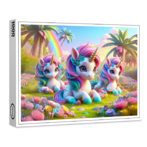 raxxa Premium-Puzzle: Ein magisches Einhorn-Paradies
