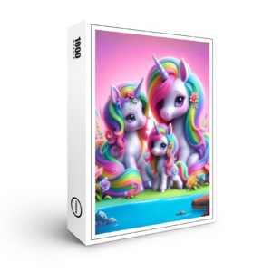 raxxa Premium-Puzzle: Magische Einhornfamilie