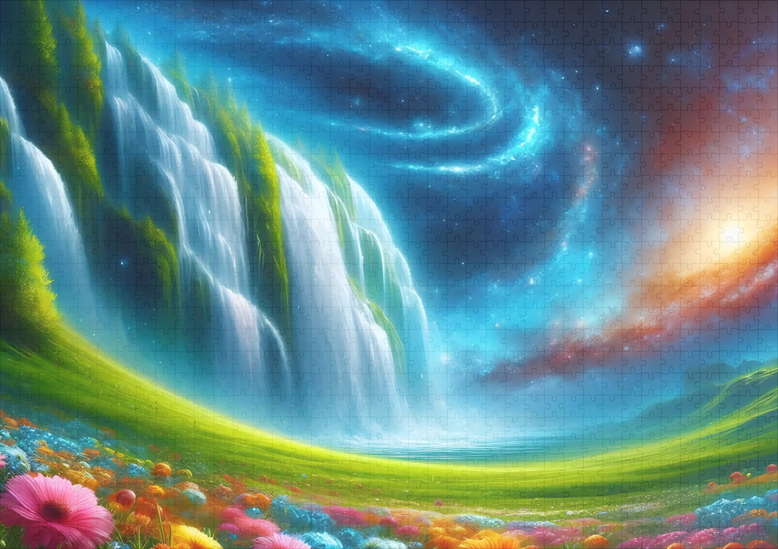 raxxa Premium-Puzzle: Magische Wiese unter den Sternen - Imagen 2