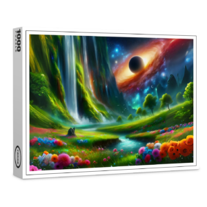 raxxa Premium-Puzzle: Das Schwarze Loch über der Idylle