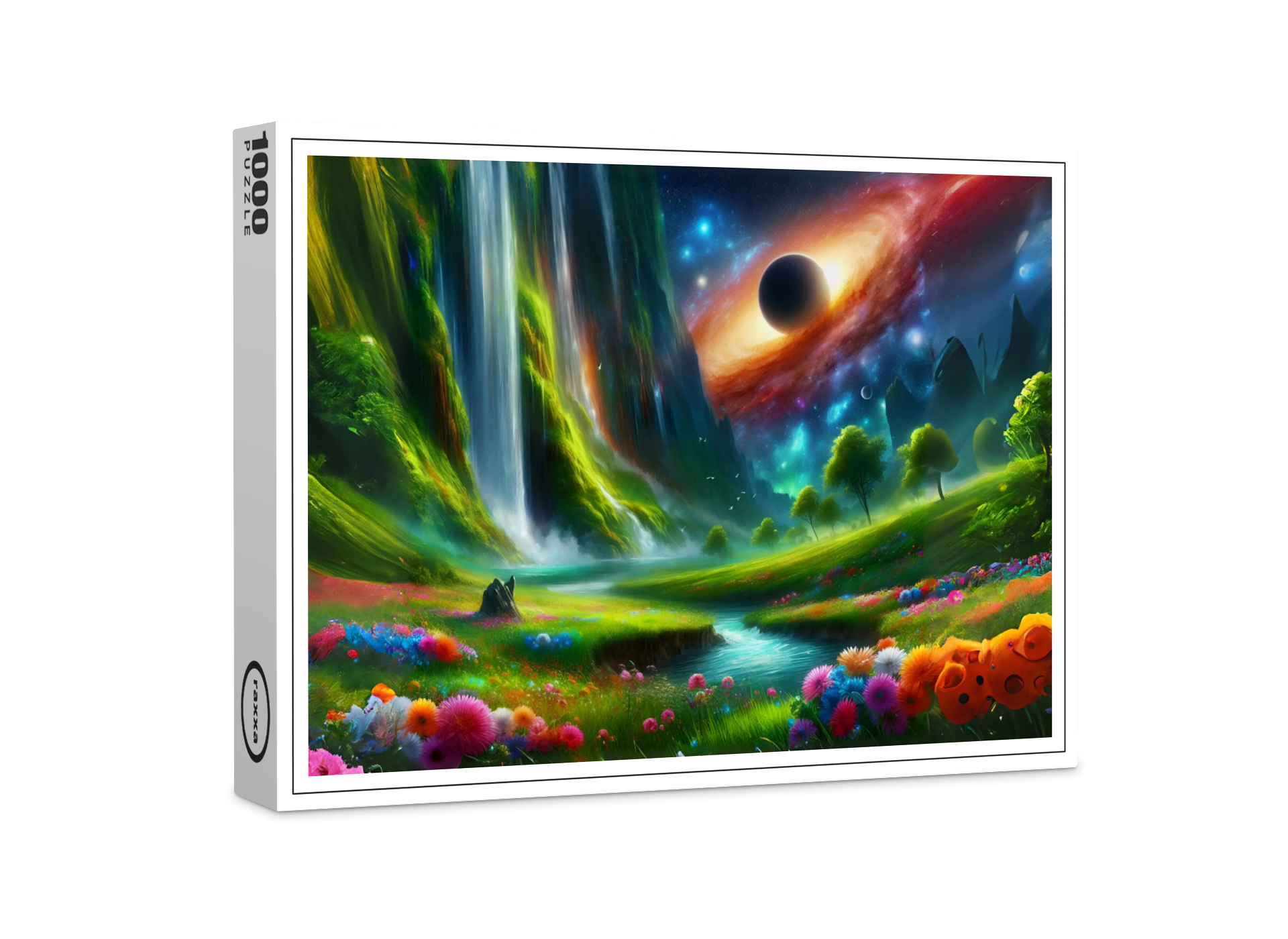 raxxa Premium-Puzzle: Das Schwarze Loch über der Idylle