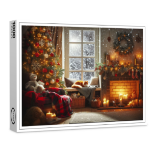 raxxa Premium-Puzzle: Weihnachtszauber im Wohnzimmer