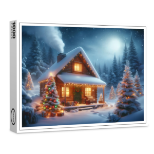raxxa Premium-Puzzle: Magische Winternacht im Wald