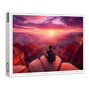 raxxa Premium-Puzzle: Magischer Sonnenuntergang über der Schlucht