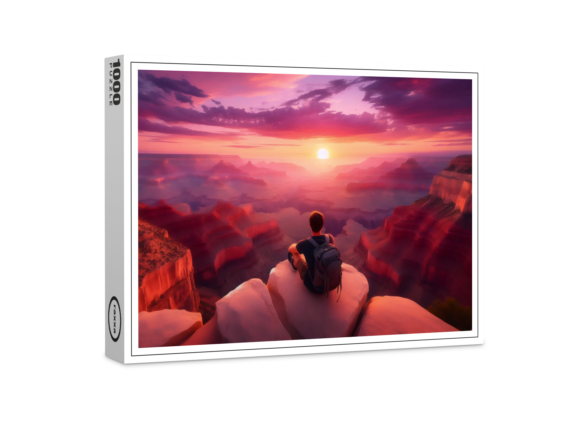 raxxa Premium-Puzzle: Magischer Sonnenuntergang über der Schlucht