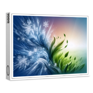 raxxa Premium-Puzzle: Harmonie von Frühling und Winter