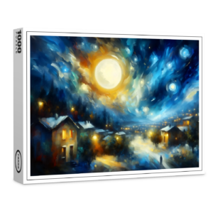 raxxa Premium-Puzzle: Mondnacht im Wirbellicht