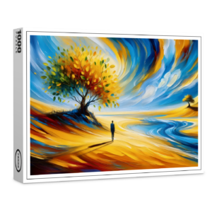 raxxa Premium-Puzzle: Pfad im Farbwind