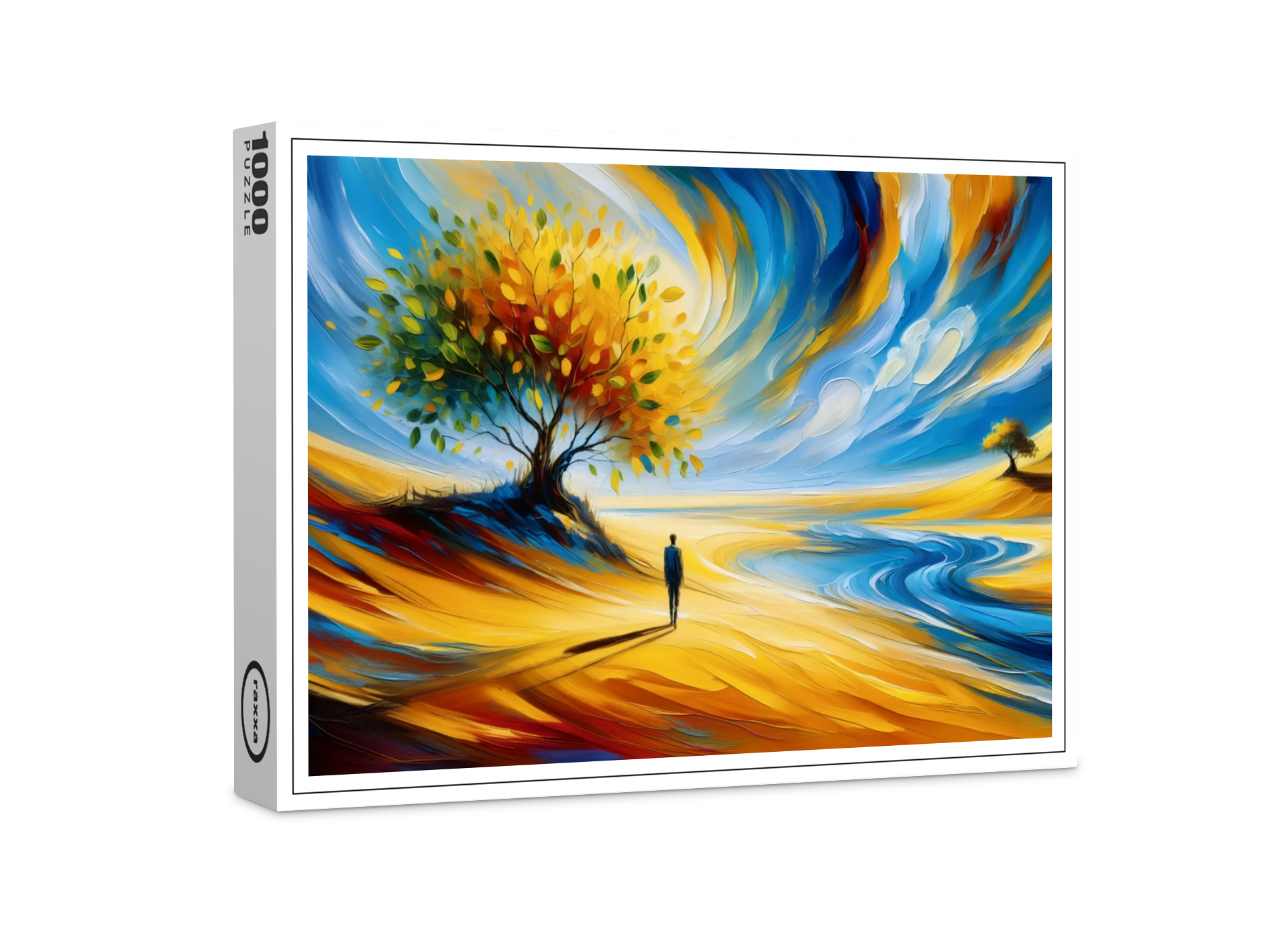 raxxa Premium-Puzzle: Pfad im Farbwind